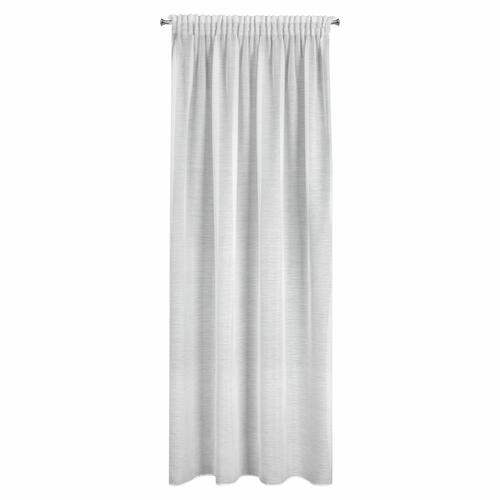 Hotová záclona s riasiacou páskou - Gracja, biela hladká 140 x 270 cm